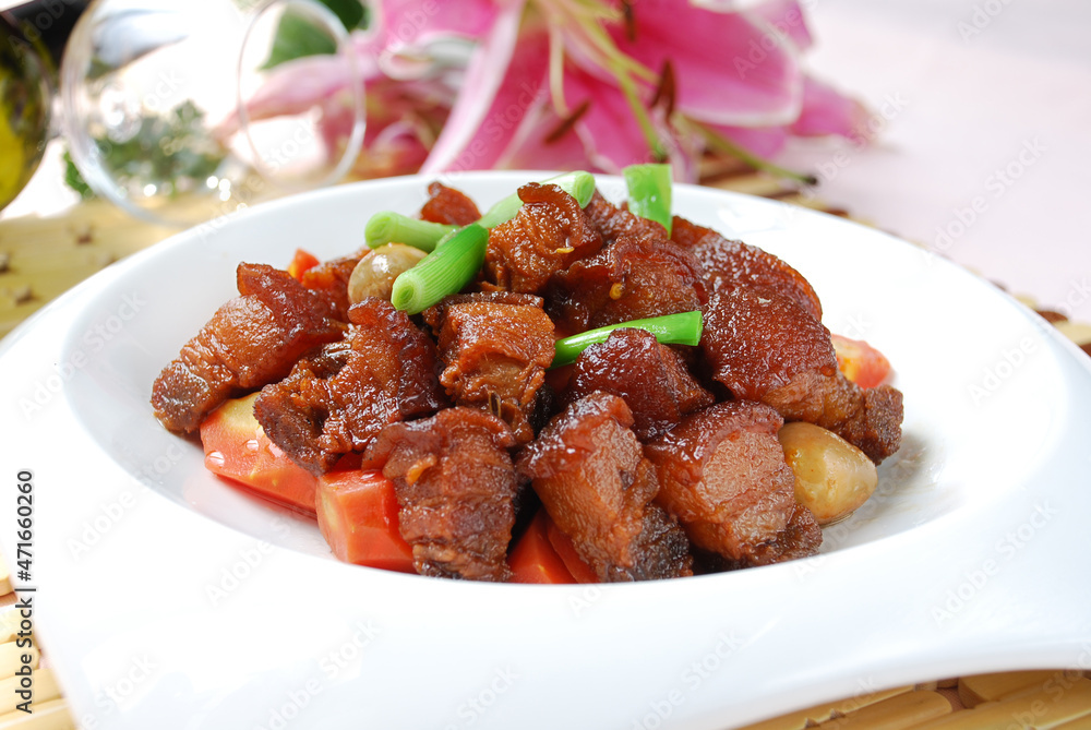 Braised pork in brown sauce Braised pork in brown sauce