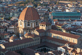 Firenze.. Cappelle Medicee. Veduta aerea del complesso di San Lorenzo 