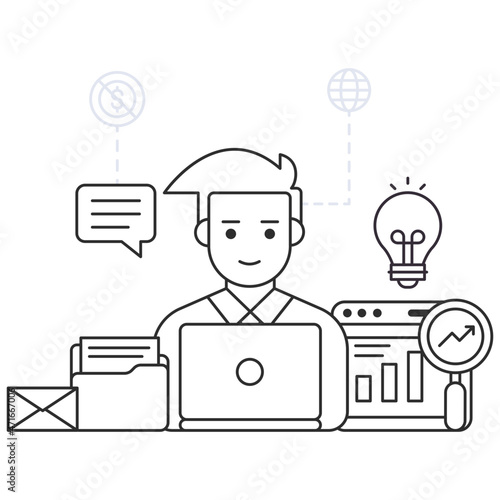 entrepreneurship illustration in ar