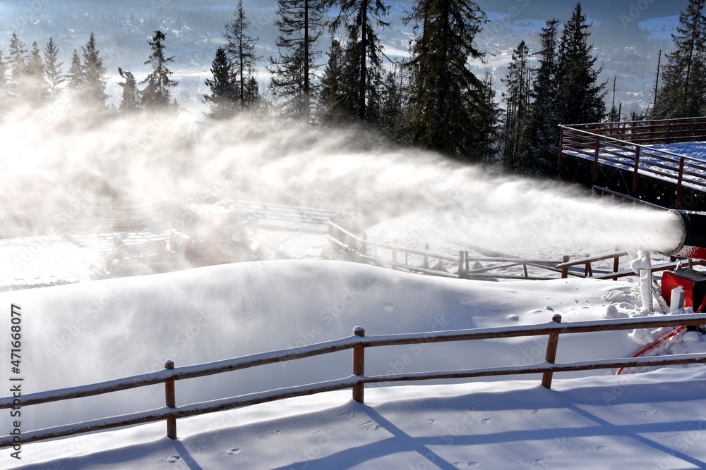 góry, zima, śnieg, Tatry, Zakopane, naśnieżanie stoków narciarskich, góry, zima, śnieg, Tatry, Zakopane, naśnieżanie stoków narciarskich,