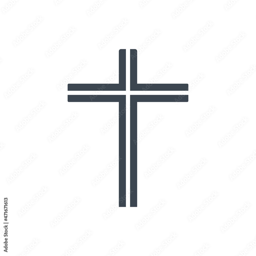 Holly cross icon ( vector illustration ) Holly cross icon ( vector illustration )