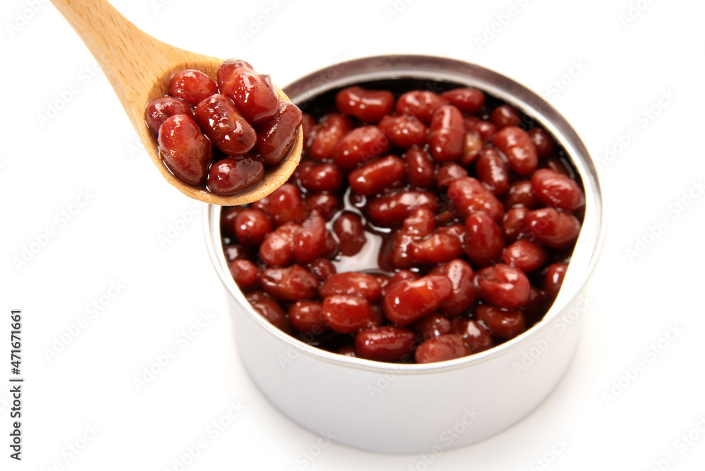 缶詰の、ゆであずき 缶詰の、ゆであずき