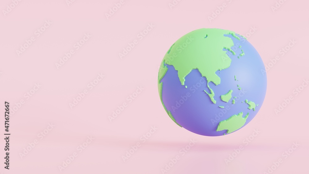 3d Earth world map illustration globe. 3d render illustration. 3d Earth world map illustration globe. 3d render illustration.