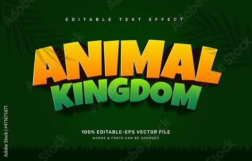Animal text effect