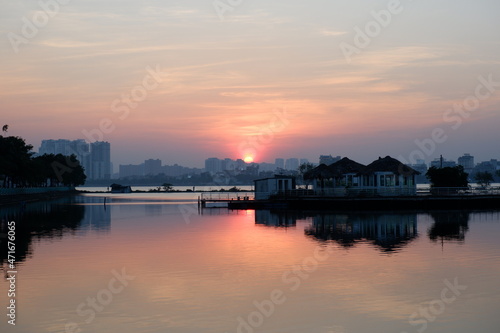 Sun Set in Viet Nam, Hanoi
