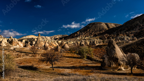 The mountains of Cappadocia, Turkey.