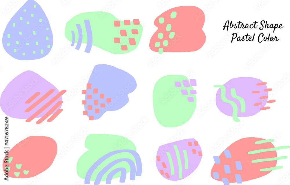 abstract shape paste color abstract shape paste color