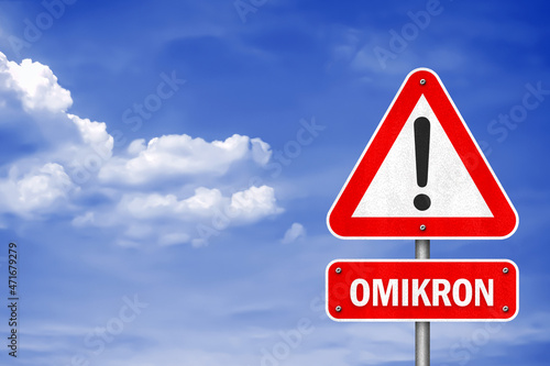 Omikron - road sign information message