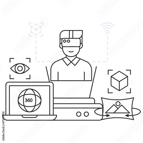 A premium download illustration of hologram 