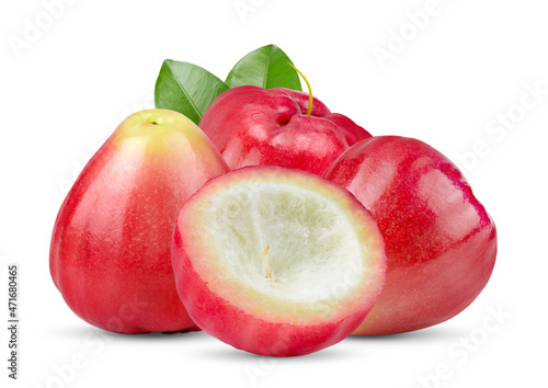 rose apple isolated on white