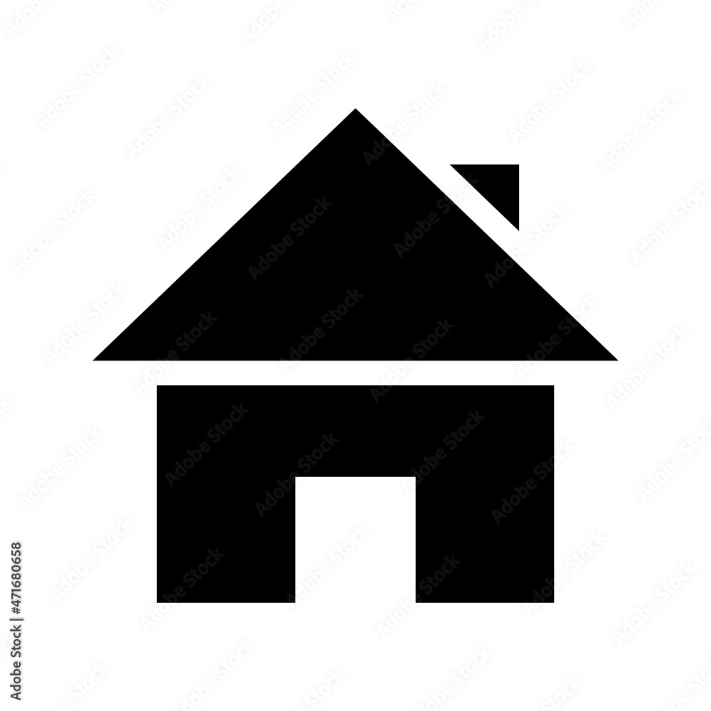 Home icon isolated on white background Home icon isolated on white background
