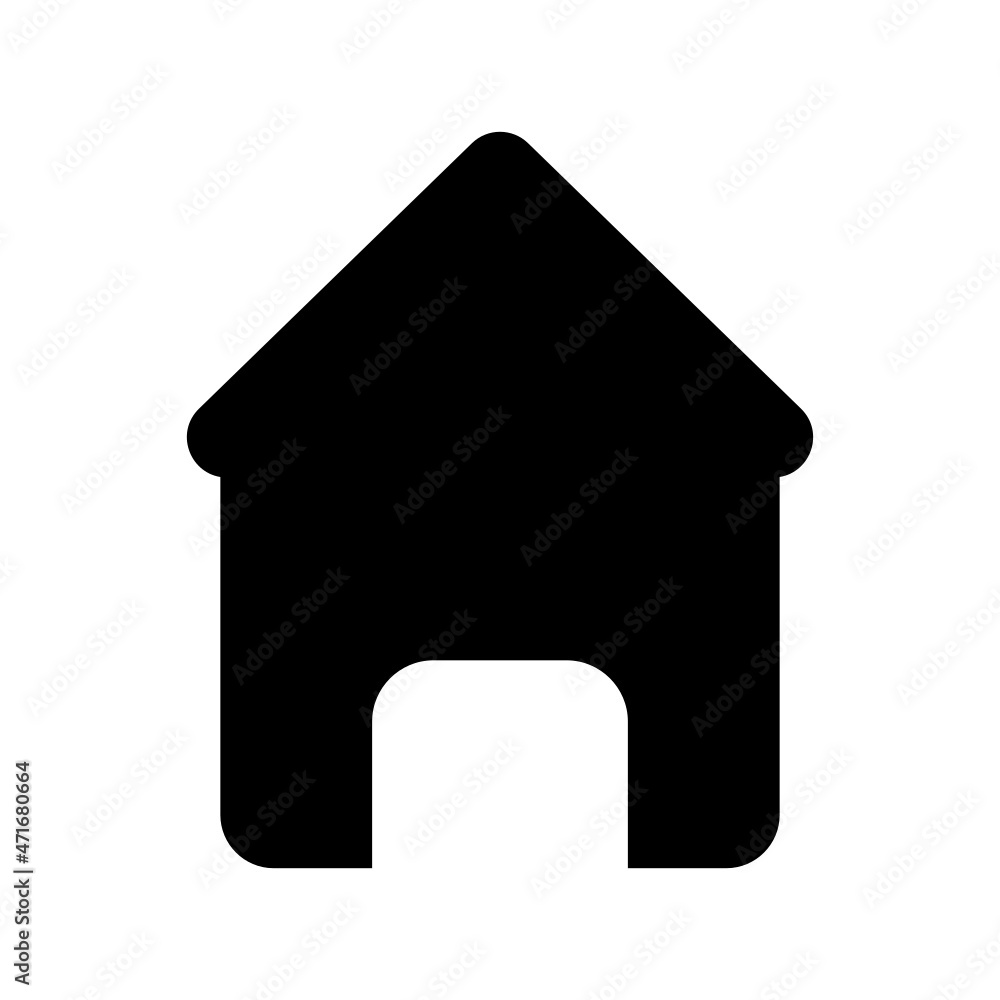 Home icon isolated on white background Home icon isolated on white background