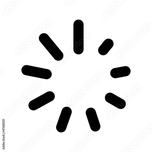 Loading icon isolated on white background