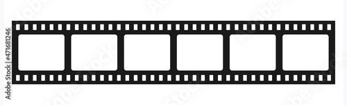 Film strip cartoon, vintage movie reel