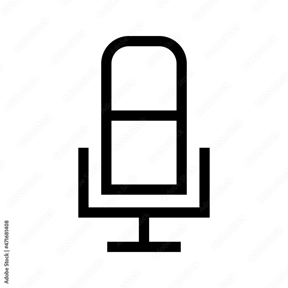 Microphone icon isolated on white background Microphone icon isolated on white background