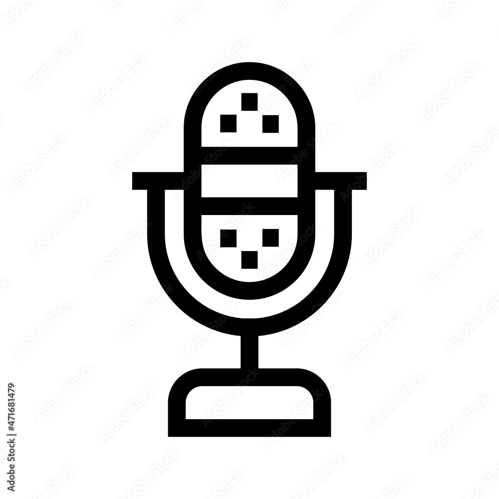 Microphone icon isolated on white background Microphone icon isolated on white background