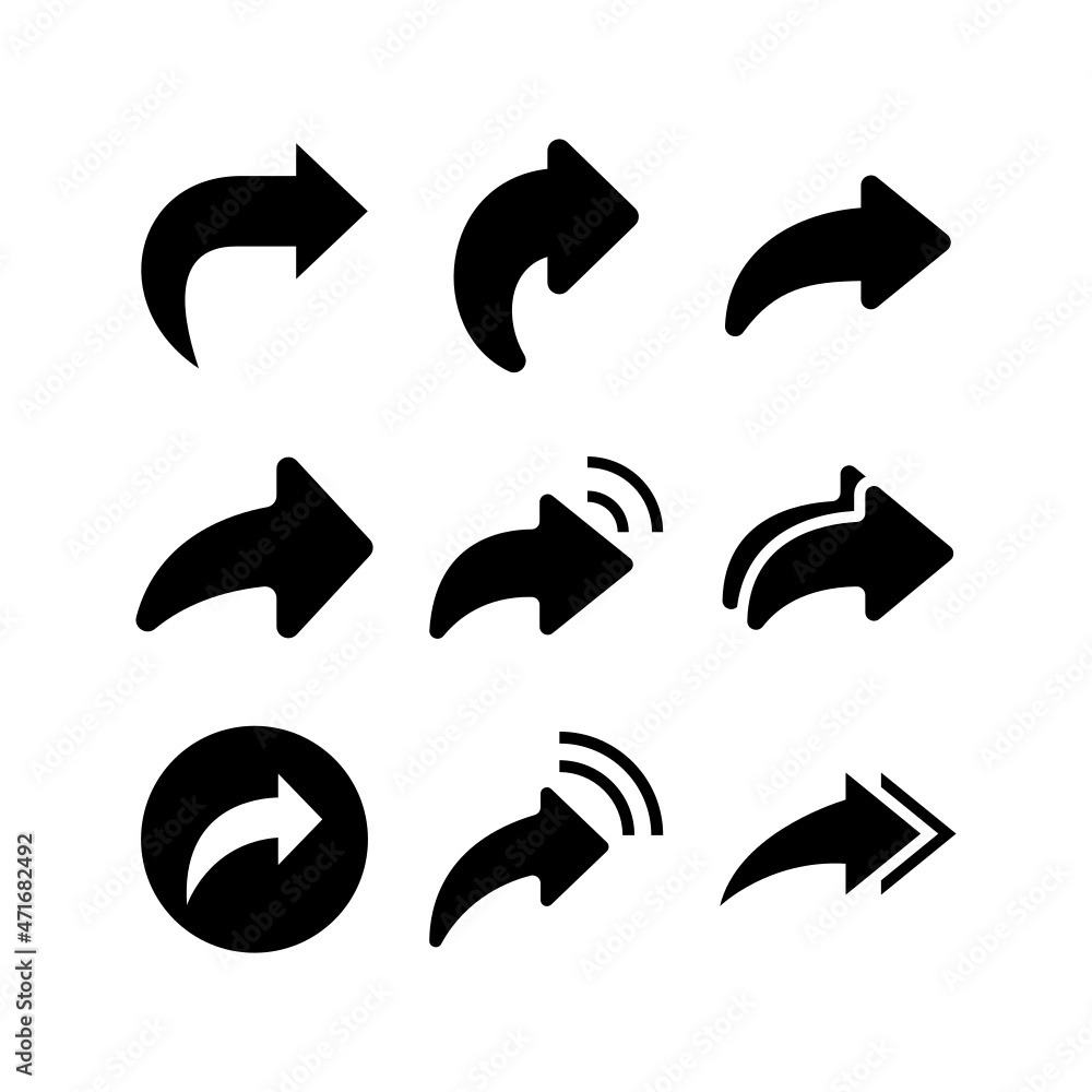 Share icon set isolated on white background Share icon set isolated on white background
