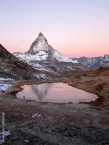 Matterhorn Zermatt Schweiz Sonnenaufgang