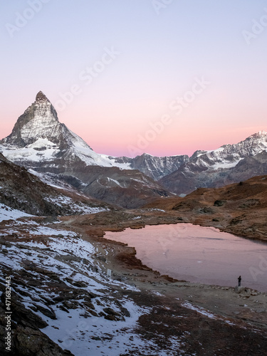 Matterhorn Zermatt Schweiz Sonnenaufgang