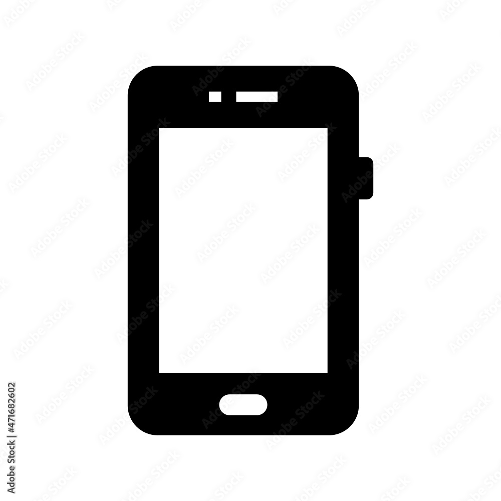 Smartphone icon isolated on white background Smartphone icon isolated on white background