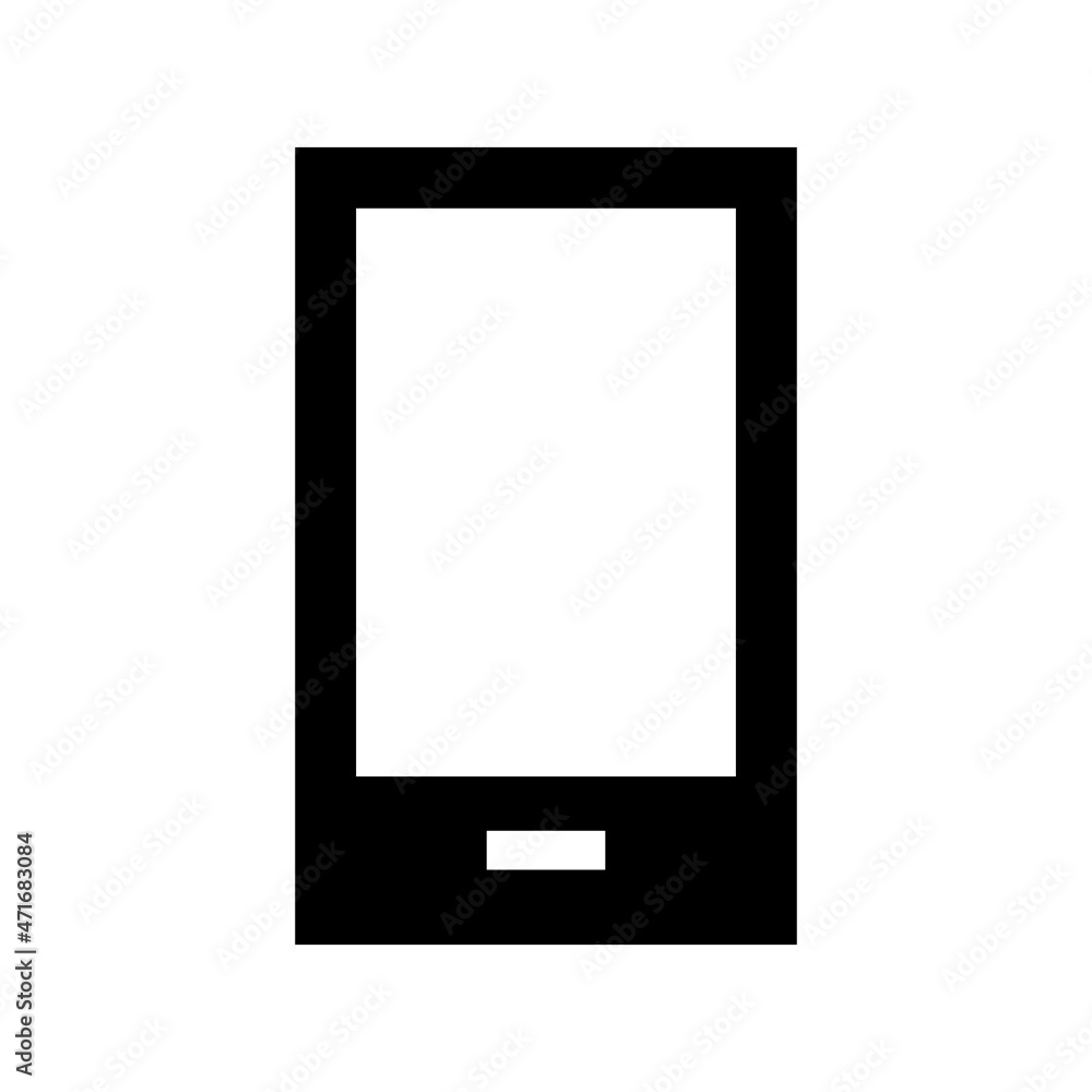 Smartphone icon isolated on white background Smartphone icon isolated on white background