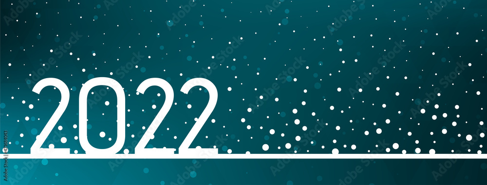 Happy new year 2022 celebration greeting calendar banner design
