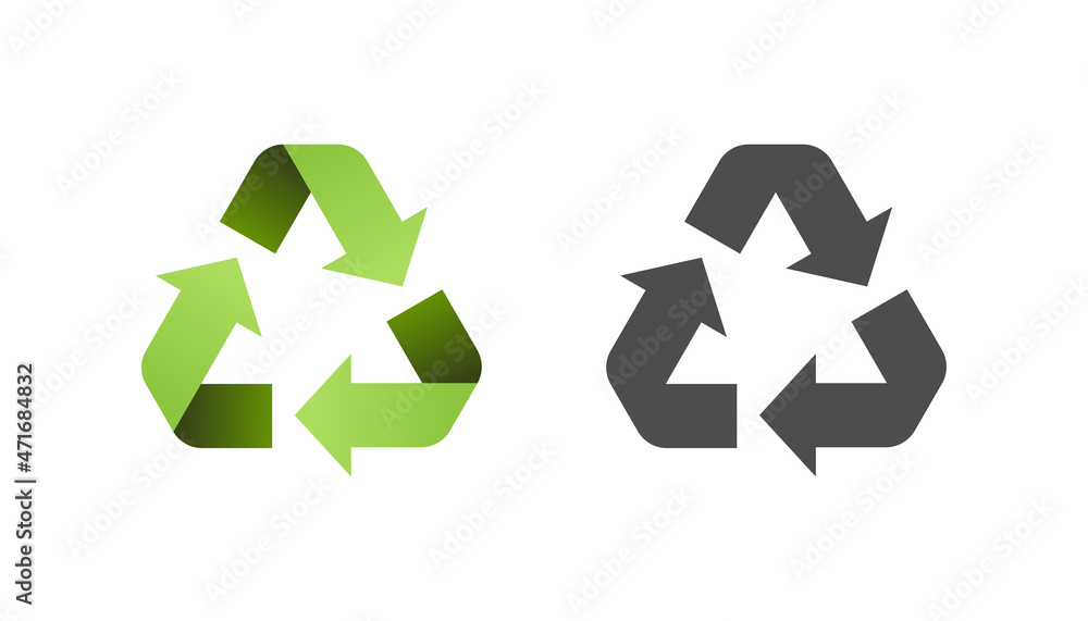 Obraz premium Recycle icon sign symbol vector design