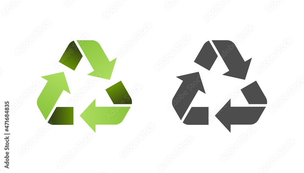 Obraz premium Recycle icon sign vector design