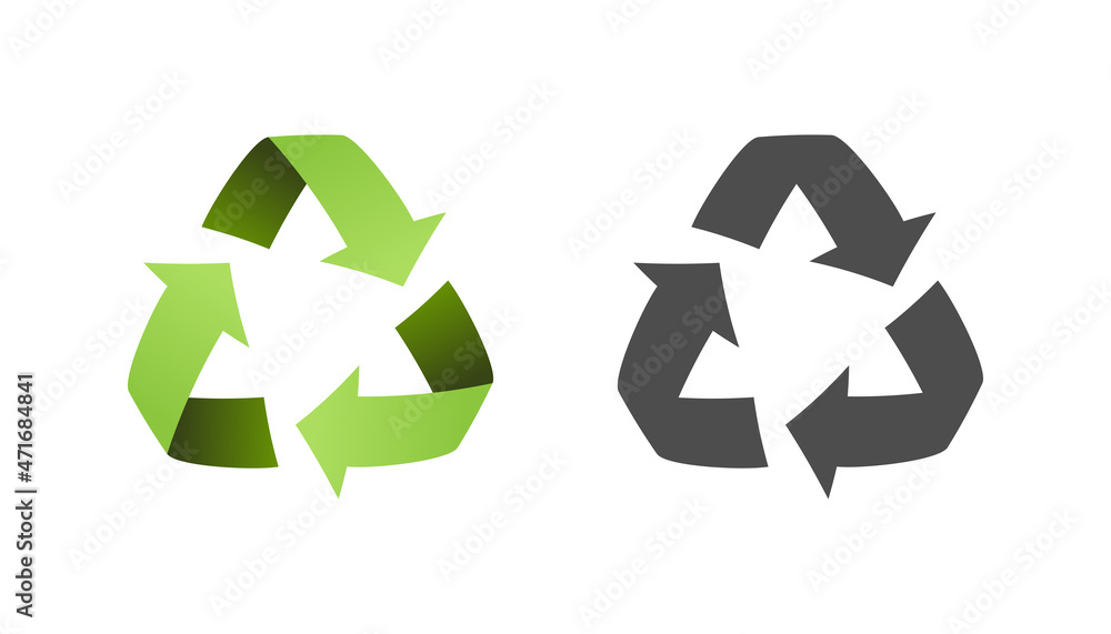 Obraz premium Recycle icon sign vector design