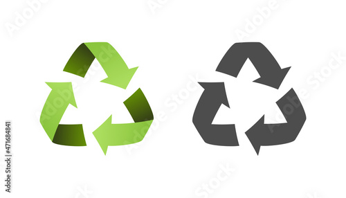 Recycle icon sign vector design