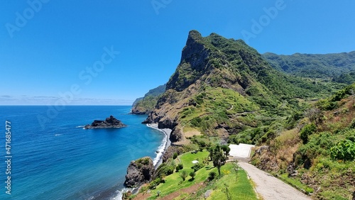 beautiful coast line in Madeira photo