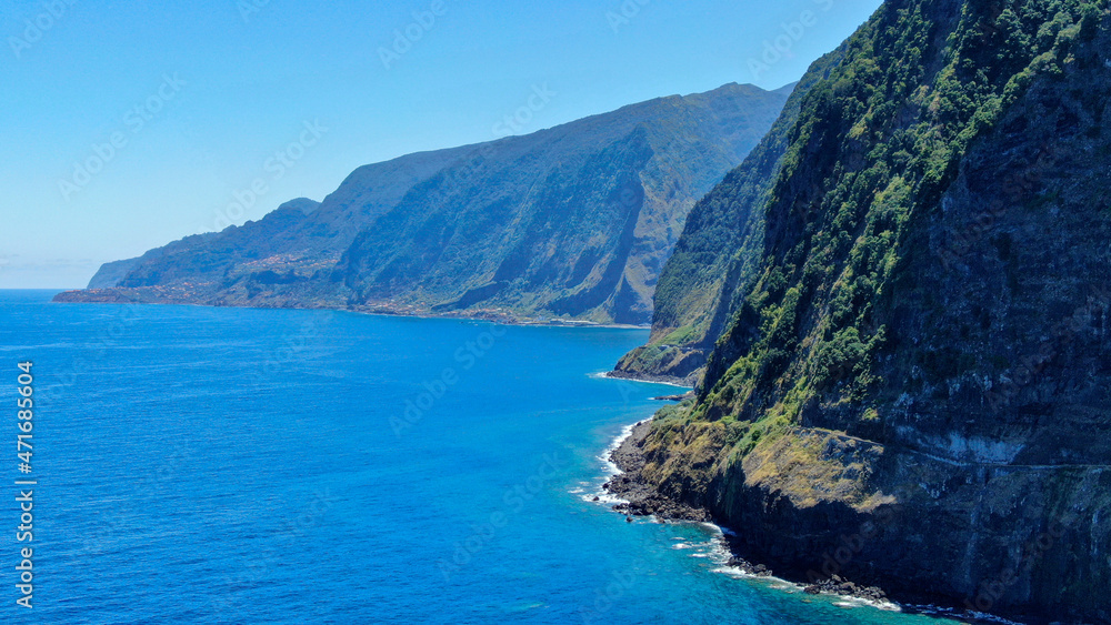 beautiful coast line in Madeira