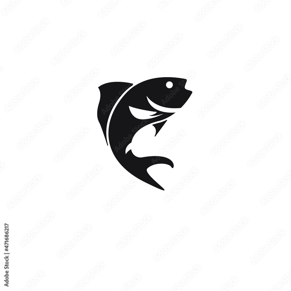 Fototapeta premium fish icons symbol vector elements for infographic web