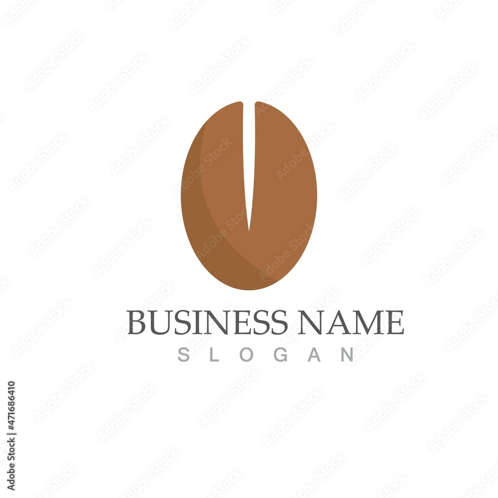 coffee bean icon vector coffee bean icon vector