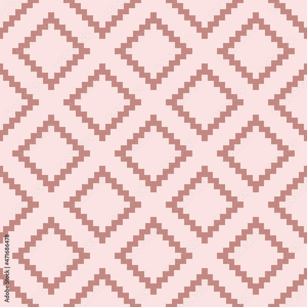 Modern Scandinavian pattern with pink geometric design. Modern Scandinavian pattern with pink geometric design.