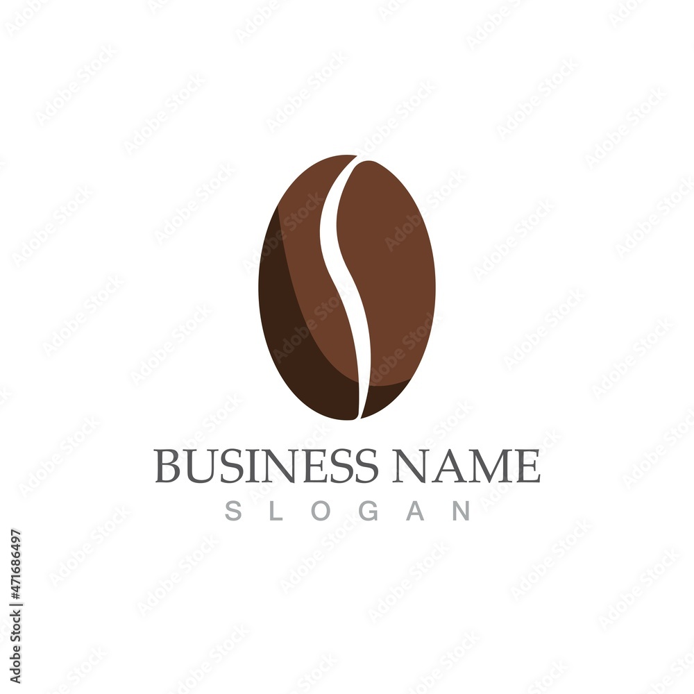 coffee bean icon vector coffee bean icon vector
