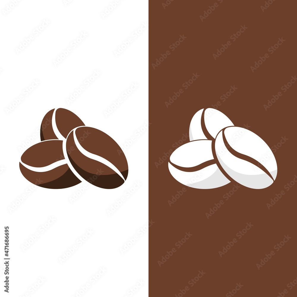Obraz premium coffee bean icon vector