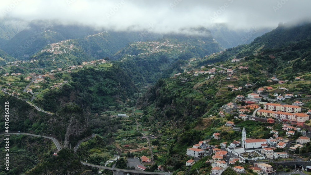 beautiful green landscape in Madeira