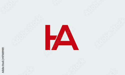 Letter HA Original monogram/icon design