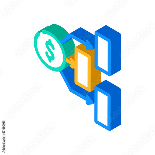 finance planning isometric icon vector. finance planning sign. isolated symbol illustration