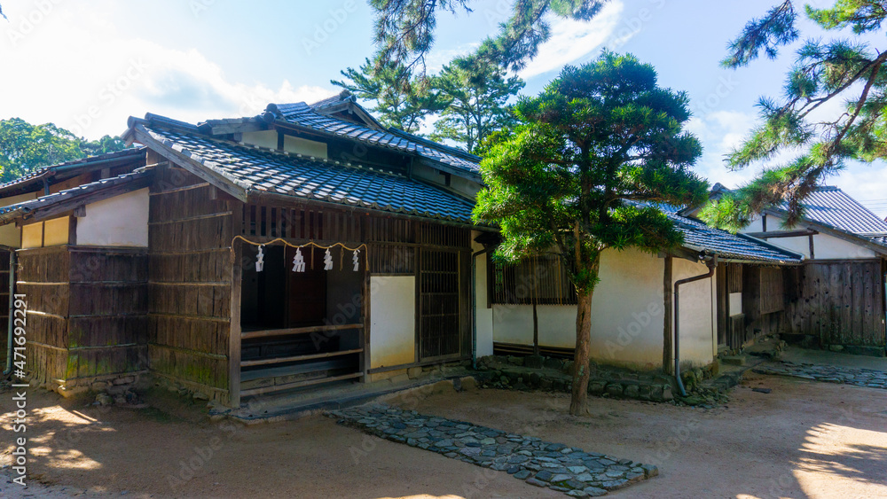 松陰神社の古い日本家屋