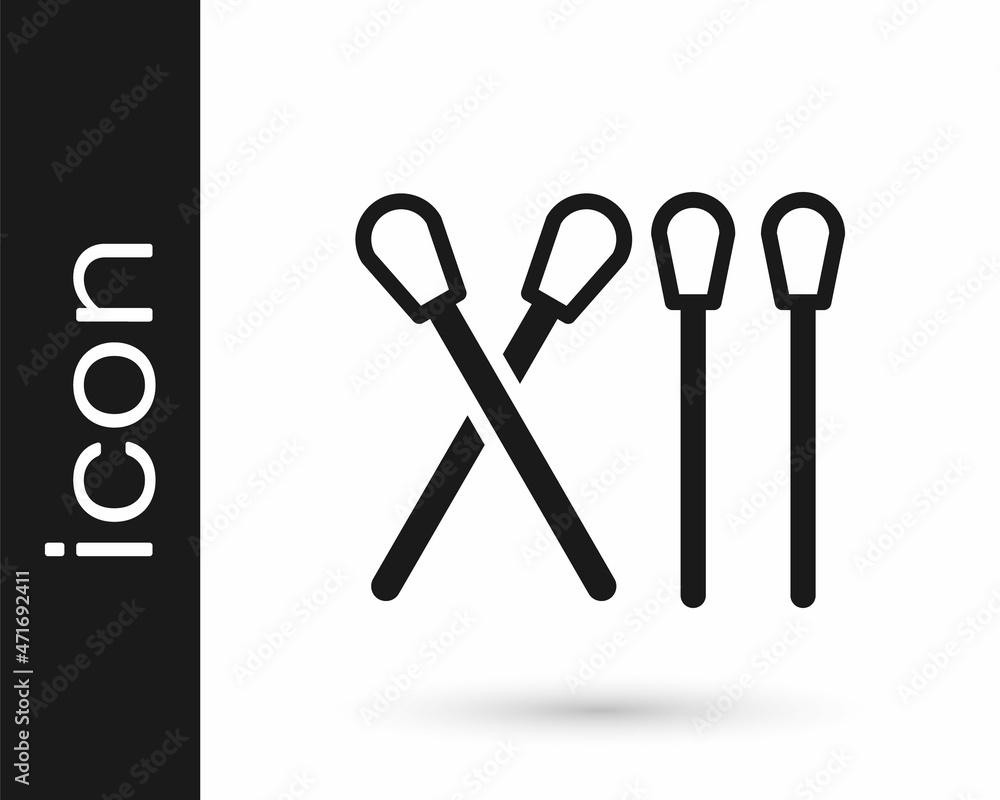 Black Match stick icon isolated on white background. Match with fire. Matches sign. Vector Black Match stick icon isolated on white background. Match with fire. Matches sign. Vector