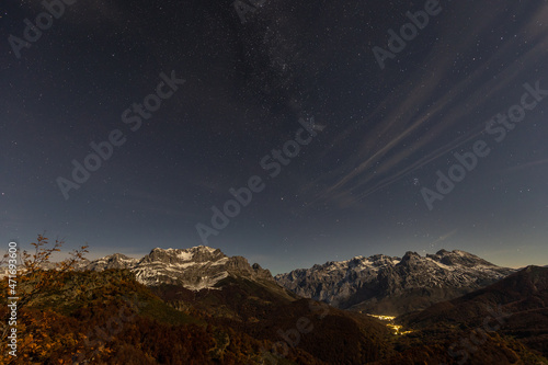 The Picos de Europa, a mountainous massif located in the north of Spain that belongs to the central part of the Cantabrian mountain range. . At present, the Picos de Europa National Park is the second