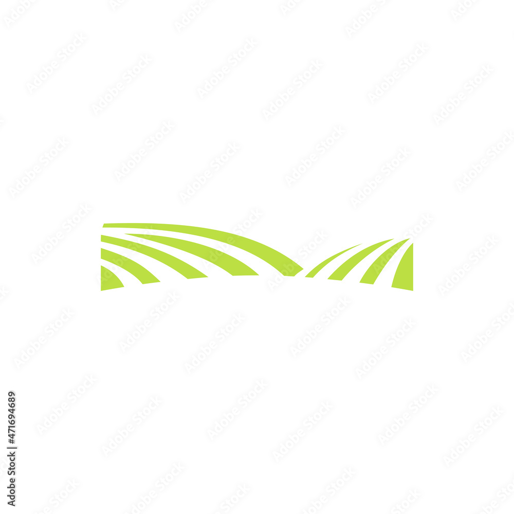 Fototapeta premium wave tree abstract green background