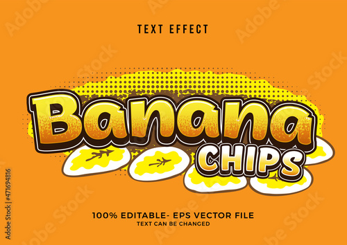 Banana Chips Text Effect