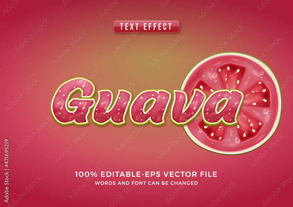 Guava Text Effect