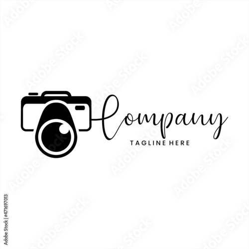 signature photography logo, minimalist logo, photography logo vector