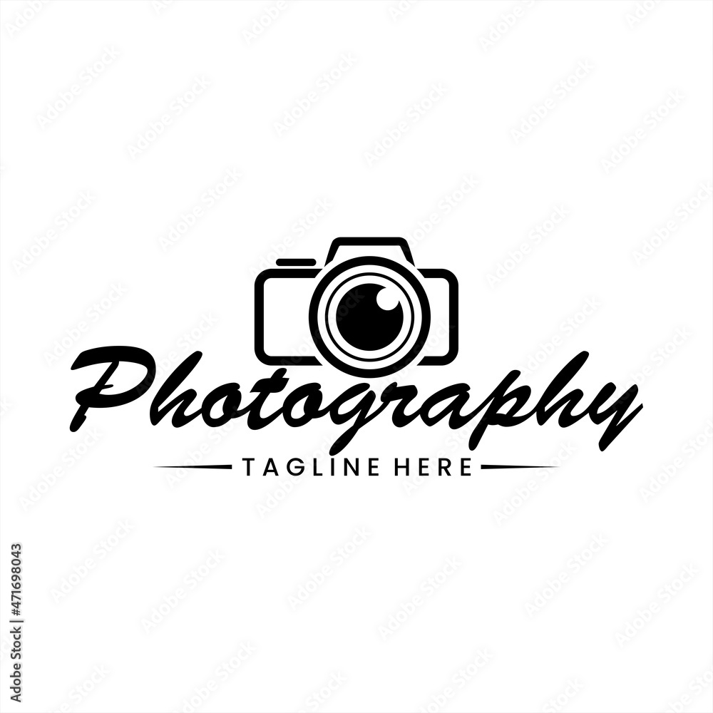 Photography logo design, photography logo vector