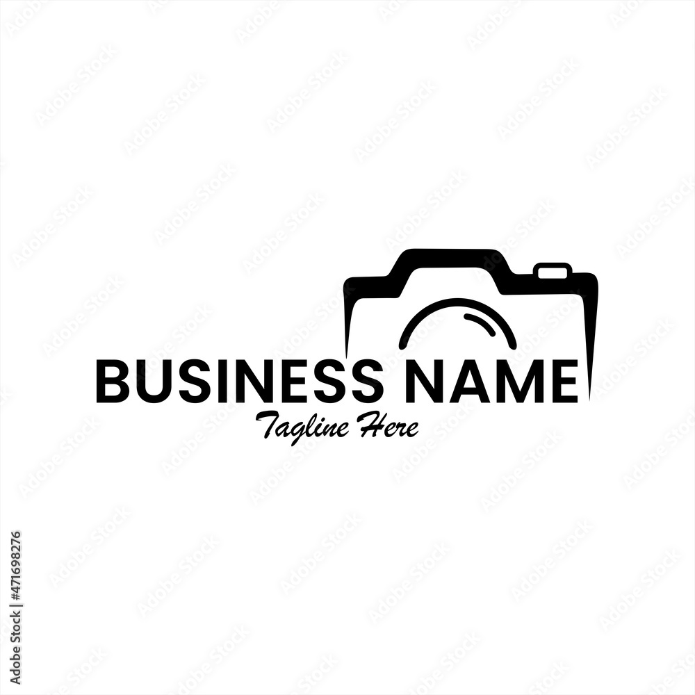 photography business logo icon, photography logo vector