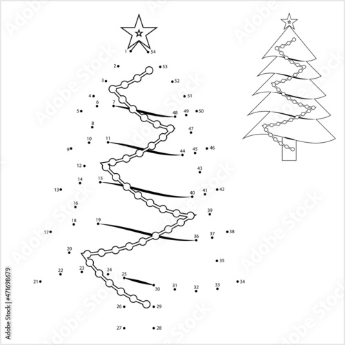 Christmas Tree Icon Dot To Dot Y_2111001